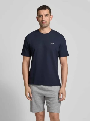 T-shirt z wyhaftowanym logo Boss