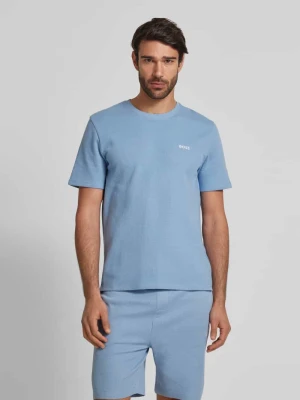 T-shirt z wyhaftowanym logo Boss