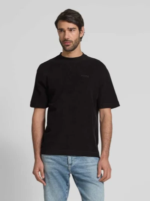 T-shirt z wyhaftowanym logo Boss Orange