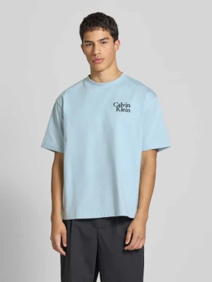 T-shirt z wyhaftowanym logo Calvin Klein Jeans