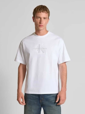 Zdjęcie produktu T-shirt z wyhaftowanym logo Calvin Klein Jeans