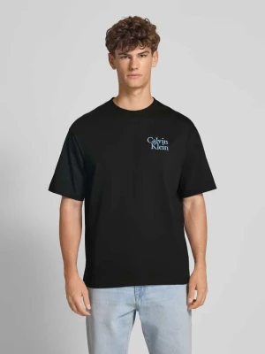 T-shirt z wyhaftowanym logo Calvin Klein Jeans