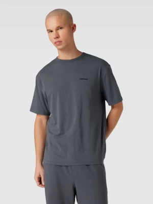 T-shirt z wyhaftowanym logo Calvin Klein Underwear