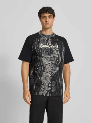 T-shirt z wyhaftowanym logo carlo colucci