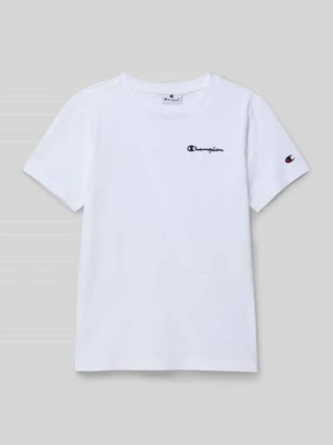 T-shirt z wyhaftowanym logo Champion