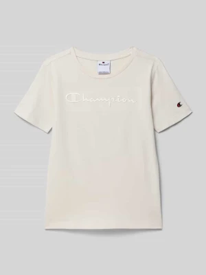 T-shirt z wyhaftowanym logo Champion