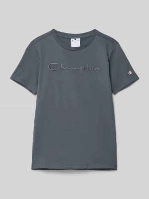 T-shirt z wyhaftowanym logo Champion
