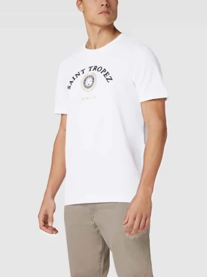 T-shirt z wyhaftowanym logo Christian Berg Men