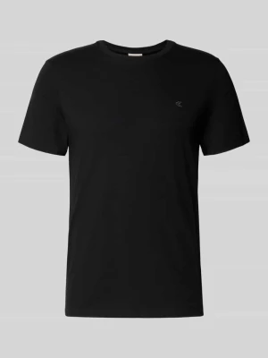 T-shirt z wyhaftowanym logo CK Calvin Klein