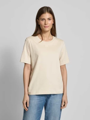 T-shirt z wyhaftowanym logo drykorn