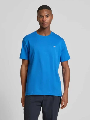 T-shirt z wyhaftowanym logo Gant