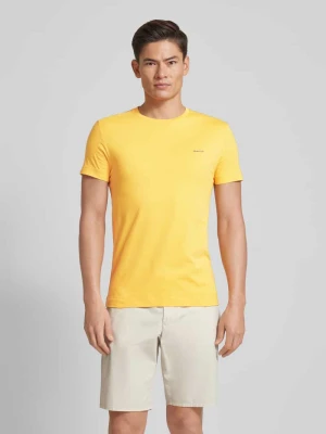 T-shirt z wyhaftowanym logo Gant