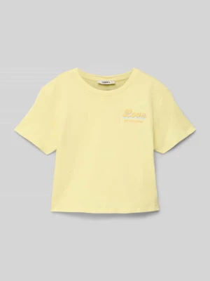 T-shirt z wyhaftowanym logo Garcia