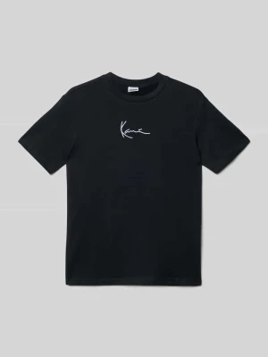 T-shirt z wyhaftowanym logo i nadrukiem z motywem z tyłu Karl Kani