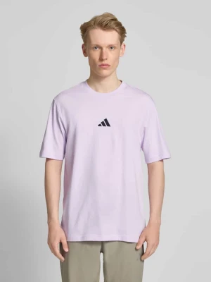 T-shirt z wyhaftowanym logo i okrągłym dekoltem ADIDAS SPORTSWEAR