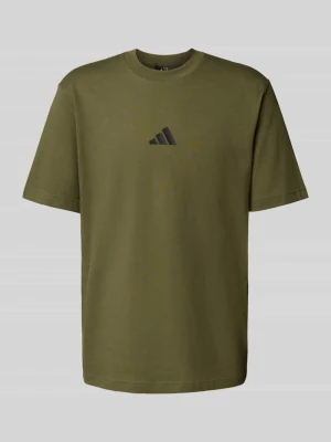 T-shirt z wyhaftowanym logo i okrągłym dekoltem ADIDAS SPORTSWEAR