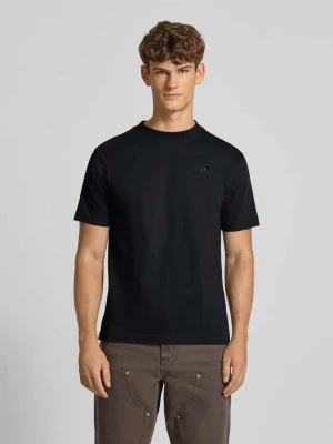 T-shirt z wyhaftowanym logo i okrągłym dekoltem Ellesse
