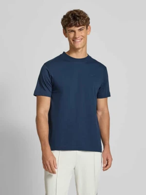 T-shirt z wyhaftowanym logo i okrągłym dekoltem Ellesse