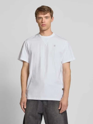 T-shirt z wyhaftowanym logo i okrągłym dekoltem G-Star Raw