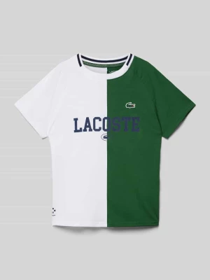 T-shirt z wyhaftowanym logo Lacoste