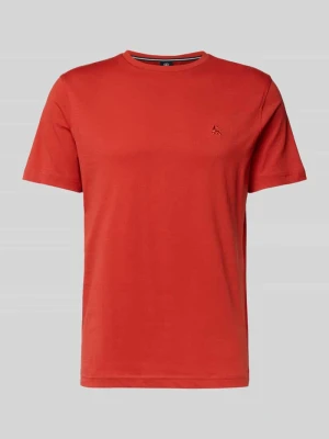 T-shirt z wyhaftowanym logo Lerros