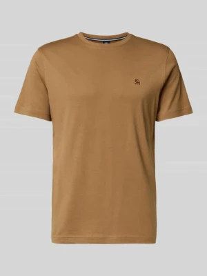 T-shirt z wyhaftowanym logo Lerros