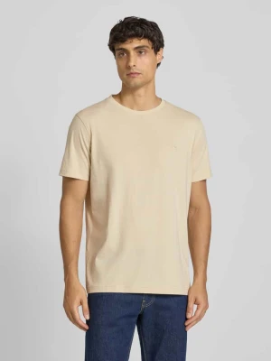 T-shirt z wyhaftowanym logo Lerros