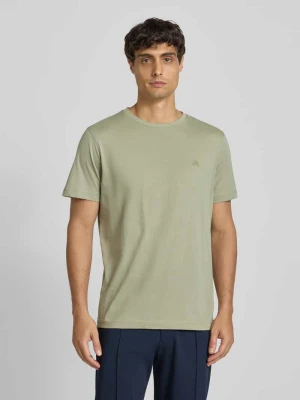 T-shirt z wyhaftowanym logo Lerros
