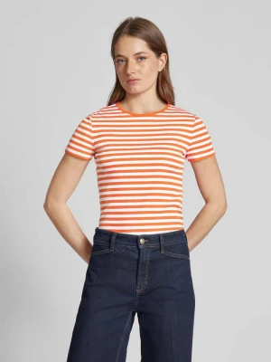 T-shirt z wyhaftowanym logo model ‘ALLI’ Lauren Ralph Lauren