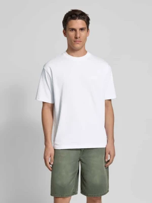 T-shirt z wyhaftowanym logo model ‘Baine’ WOODBIRD