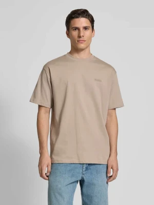 T-shirt z wyhaftowanym logo model ‘Baine’ WOODBIRD