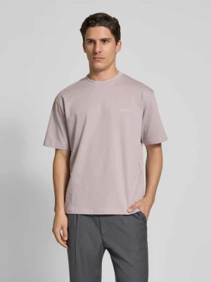 T-shirt z wyhaftowanym logo model ‘Baine’ WOODBIRD