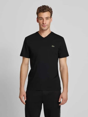 T-shirt z wyhaftowanym logo model ‘Basic’ Lacoste