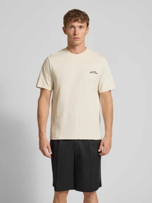 T-shirt z wyhaftowanym logo model ‘Diaz’ Les Deux