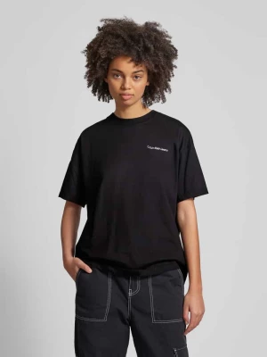 T-shirt z wyhaftowanym logo model ‘EMBROIDERED’ Calvin Klein Jeans