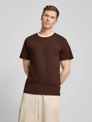 T-shirt z wyhaftowanym logo model ‘HONEY’ Forét