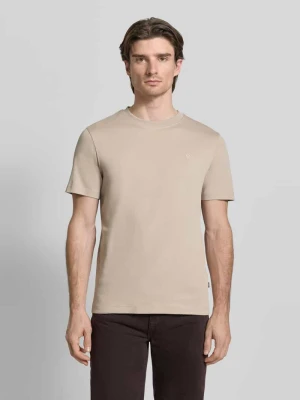 T-shirt z Wyhaftowane logo Model 'Priamo' JOOP! Beżowy