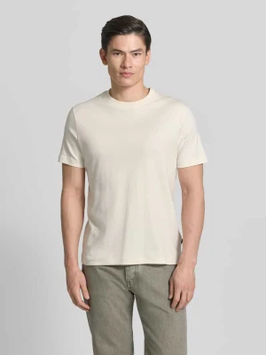 T-shirt z wyhaftowanym logo model 'Priamo' JOOP! Złamany biały