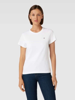 Zdjęcie produktu T-shirt z wyhaftowanym logo model ‘SHIELD’ Gant