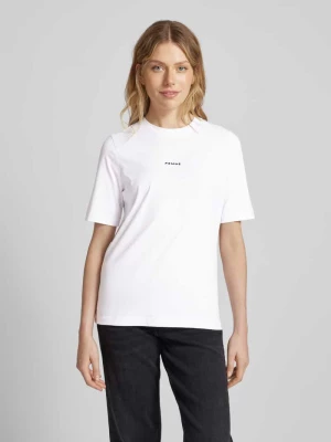 T-shirt z wyhaftowanym logo model ‘SIGNE-HANKIE’ Selected Femme