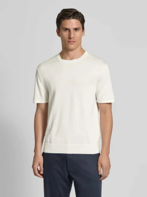 T-shirt z wyhaftowanym logo model ‘SUPIMA’ CK Calvin Klein