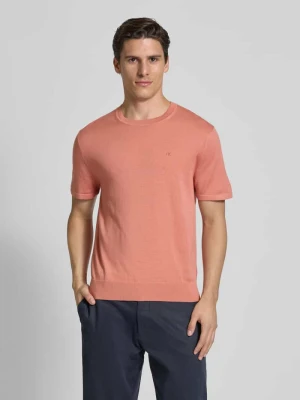 T-shirt z wyhaftowanym logo model ‘SUPIMA’ CK Calvin Klein