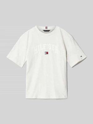 T-shirt z wyhaftowanym logo model ‘VARSITY’ Tommy Hilfiger Teens