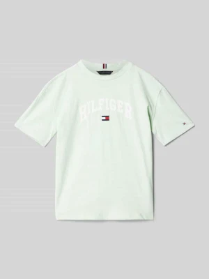 T-shirt z wyhaftowanym logo model ‘VARSITY’ Tommy Hilfiger Teens