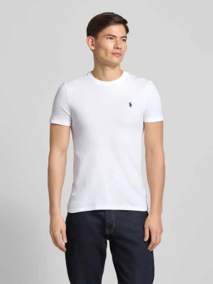 T-shirt z wyhaftowanym logo Polo Ralph Lauren Biały