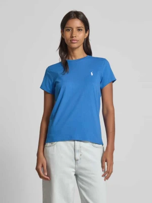 T-shirt z wyhaftowanym logo Polo Ralph Lauren Oceaniczny