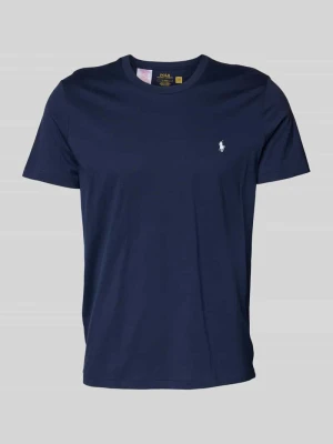 T-shirt z wyhaftowanym logo Polo Ralph Lauren Granatowy