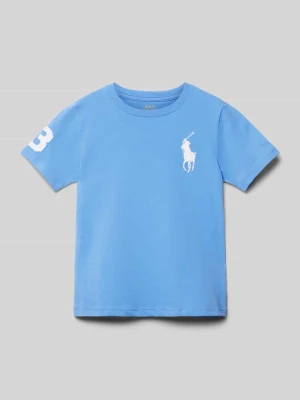 T-shirt z wyhaftowanym logo Polo Ralph Lauren Kids