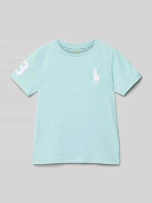 T-shirt z wyhaftowanym logo Polo Ralph Lauren Kids