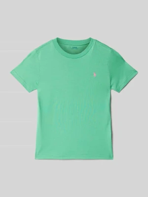 T-shirt z wyhaftowanym logo Polo Ralph Lauren Kids